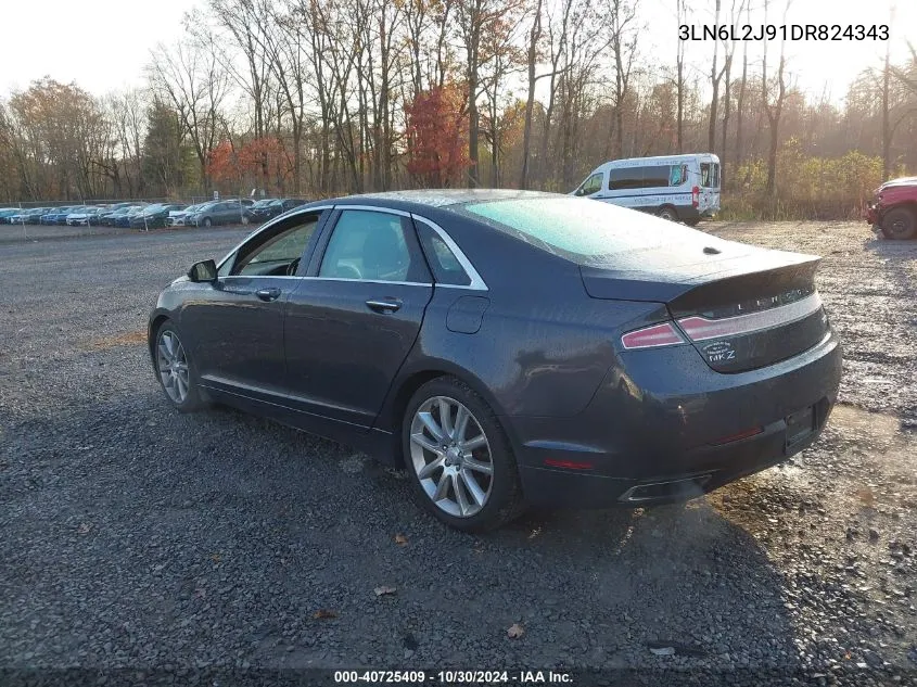 2013 Lincoln Mkz VIN: 3LN6L2J91DR824343 Lot: 40725409