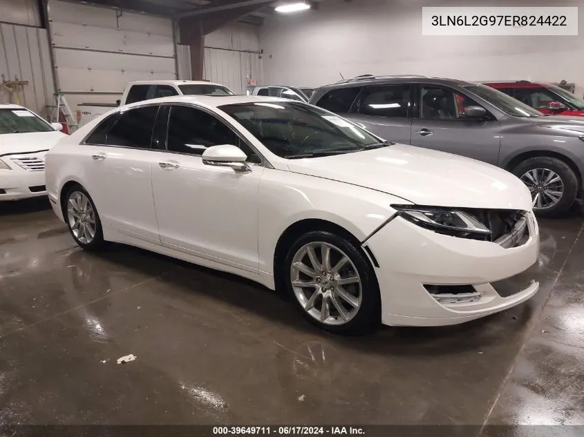 2014 Lincoln Mkz VIN: 3LN6L2G97ER824422 Lot: 39649711