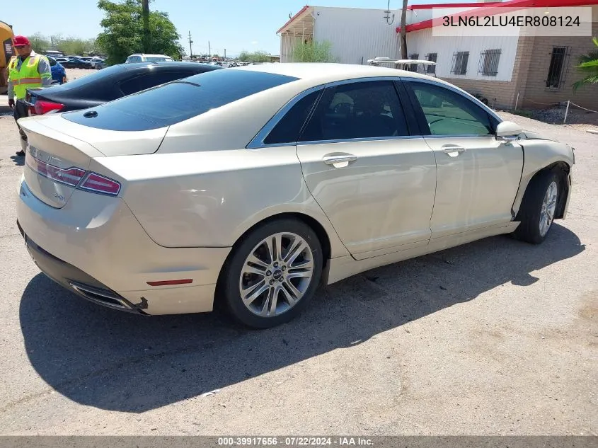 3LN6L2LU4ER808124 2014 Lincoln Mkz Hybrid