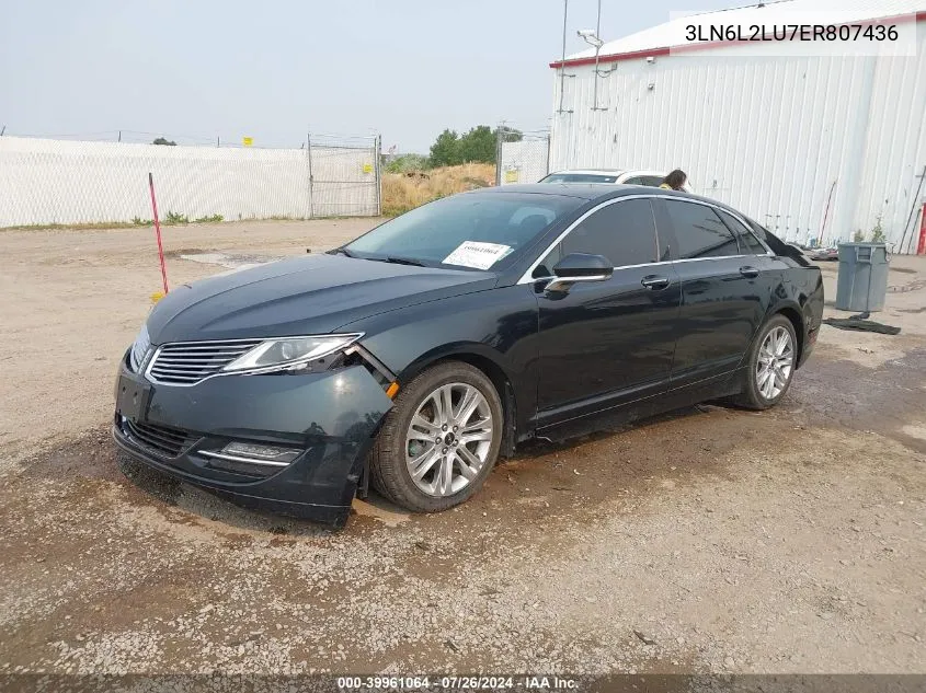 3LN6L2LU7ER807436 2014 Lincoln Mkz Hybrid