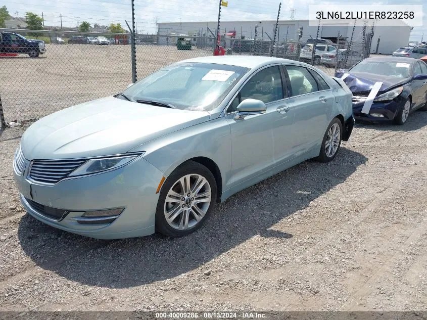 2014 Lincoln Mkz Hybrid VIN: 3LN6L2LU1ER823258 Lot: 40009286