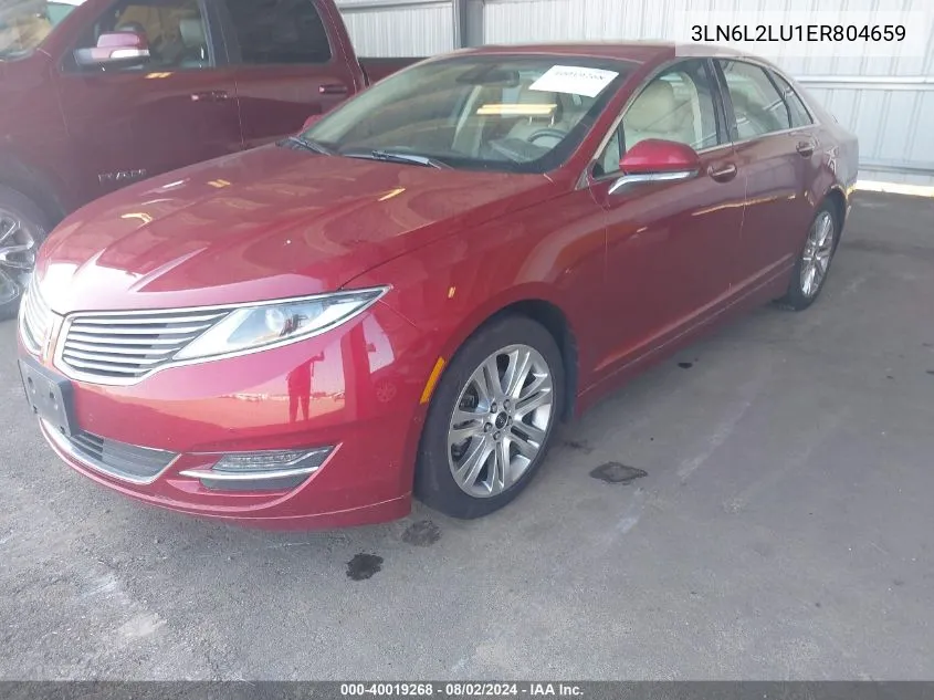 3LN6L2LU1ER804659 2014 Lincoln Mkz Hybrid