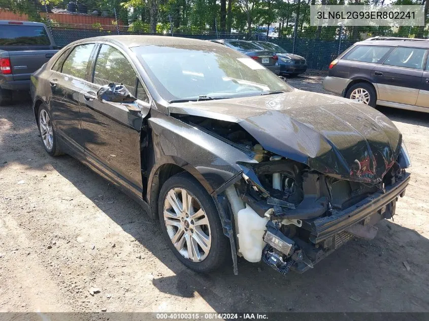 3LN6L2G93ER802241 2014 Lincoln Mkz