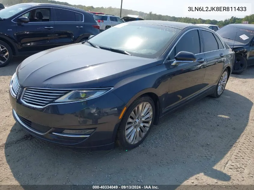 3LN6L2JK8ER811433 2014 Lincoln Mkz