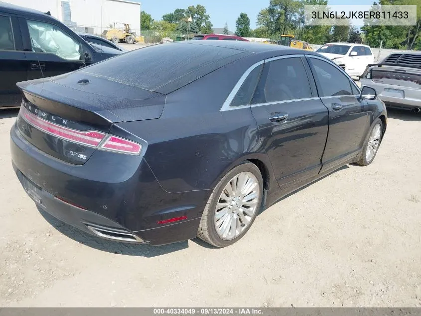 3LN6L2JK8ER811433 2014 Lincoln Mkz