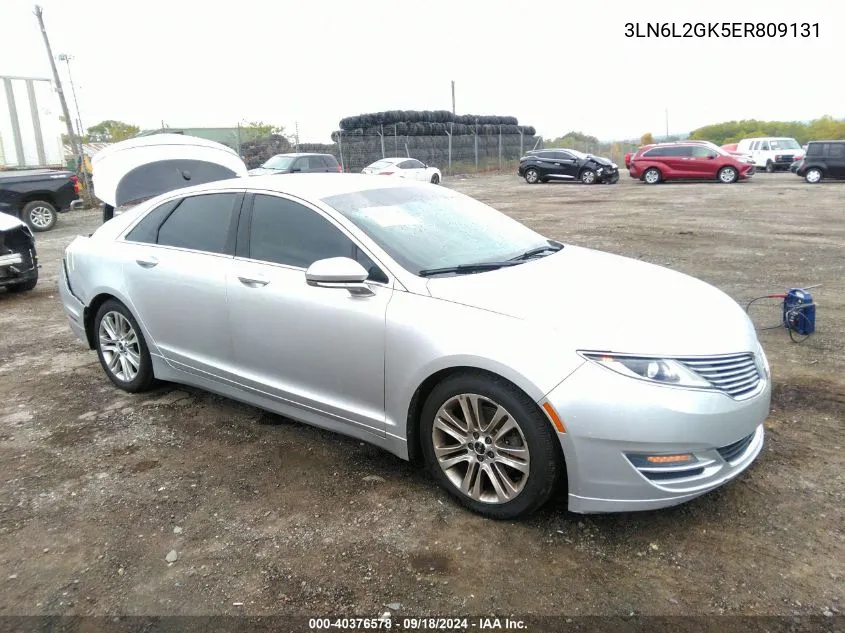 2014 Lincoln Mkz VIN: 3LN6L2GK5ER809131 Lot: 40376578