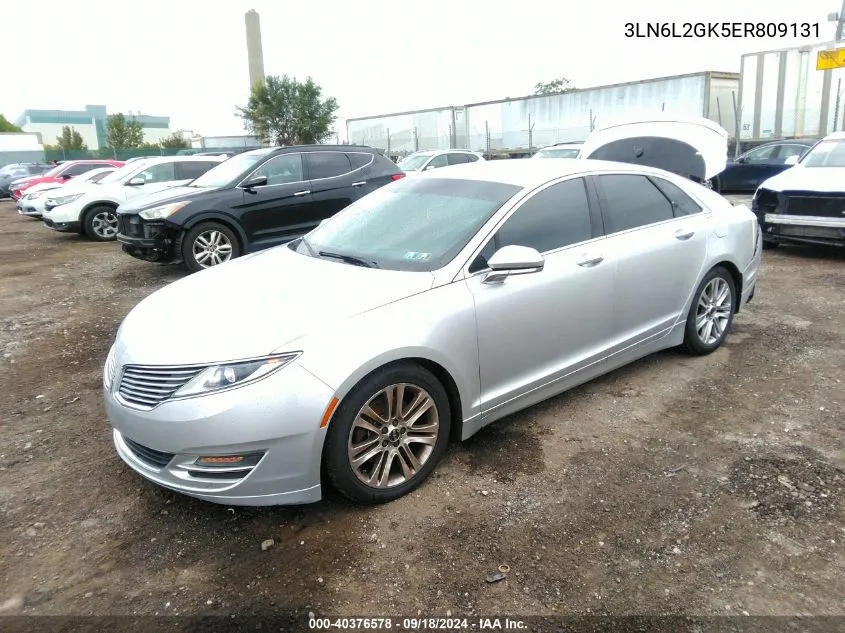 2014 Lincoln Mkz VIN: 3LN6L2GK5ER809131 Lot: 40376578