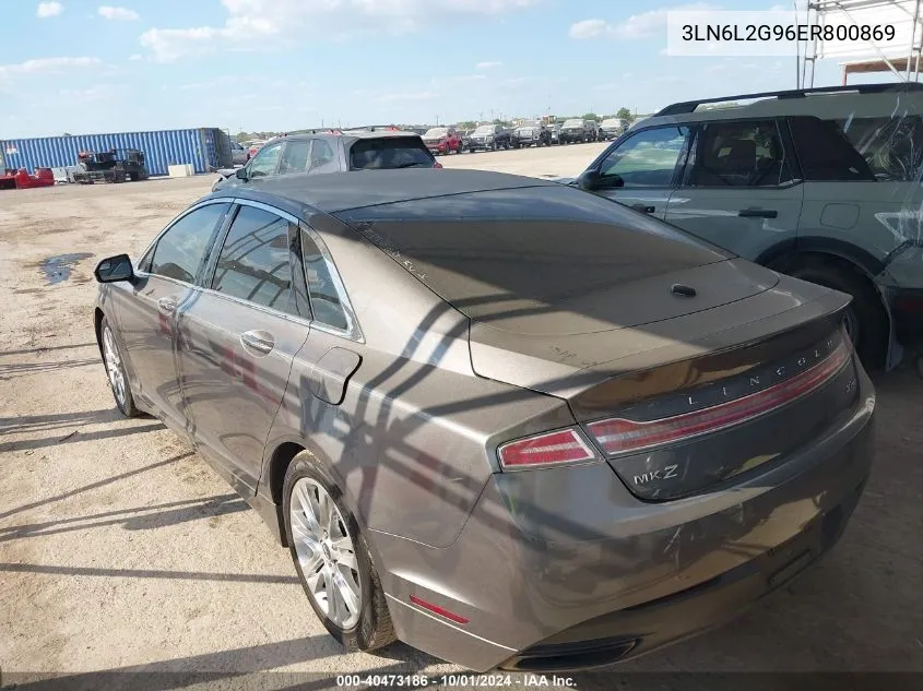 3LN6L2G96ER800869 2014 Lincoln Mkz