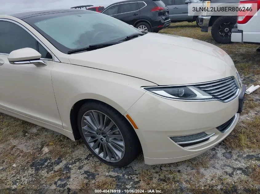 3LN6L2LU8ER806246 2014 Lincoln Mkz Hybrid