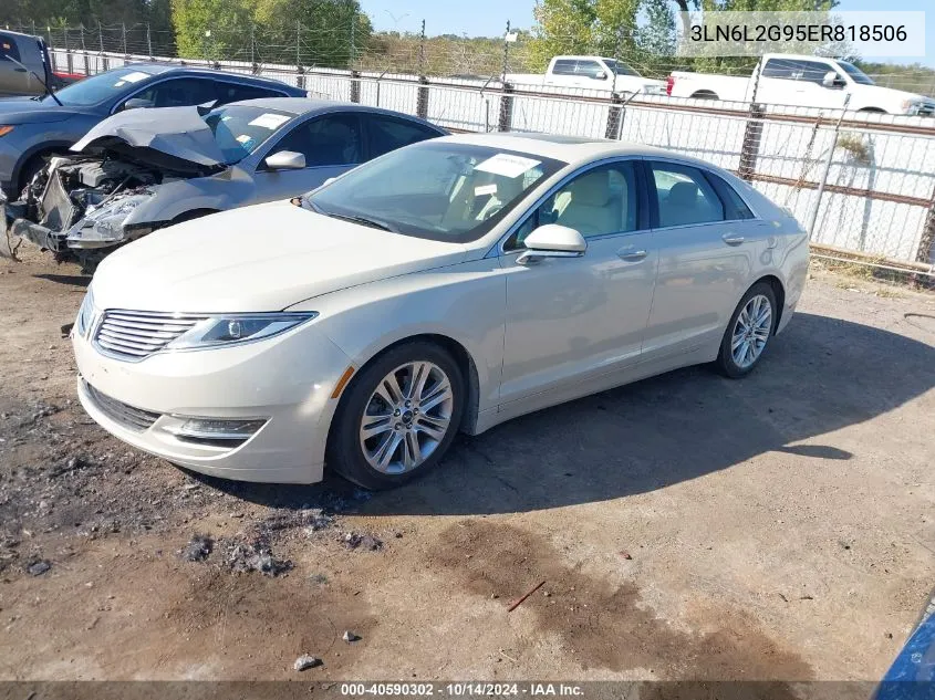 2014 Lincoln Mkz VIN: 3LN6L2G95ER818506 Lot: 40590302