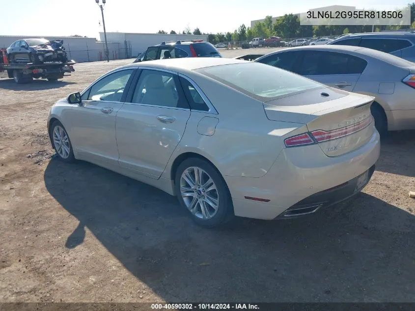 2014 Lincoln Mkz VIN: 3LN6L2G95ER818506 Lot: 40590302