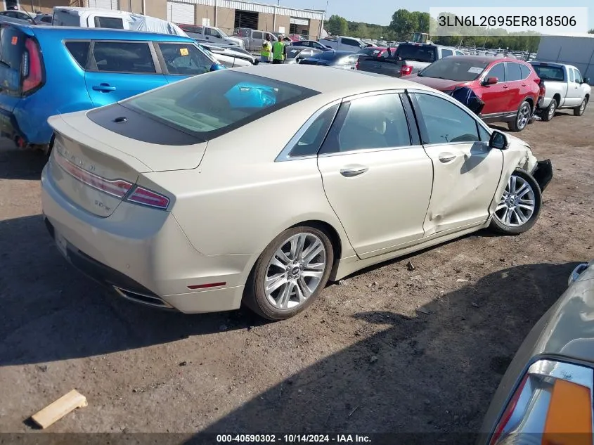 2014 Lincoln Mkz VIN: 3LN6L2G95ER818506 Lot: 40590302