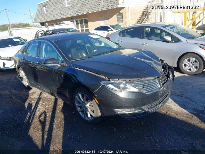 2014 Lincoln Mkz VIN: 3LN6L2J97ER831332 Lot: 40632481