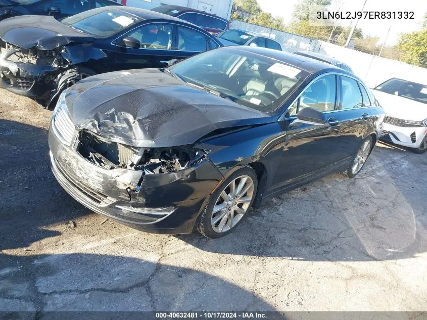 2014 Lincoln Mkz VIN: 3LN6L2J97ER831332 Lot: 40632481