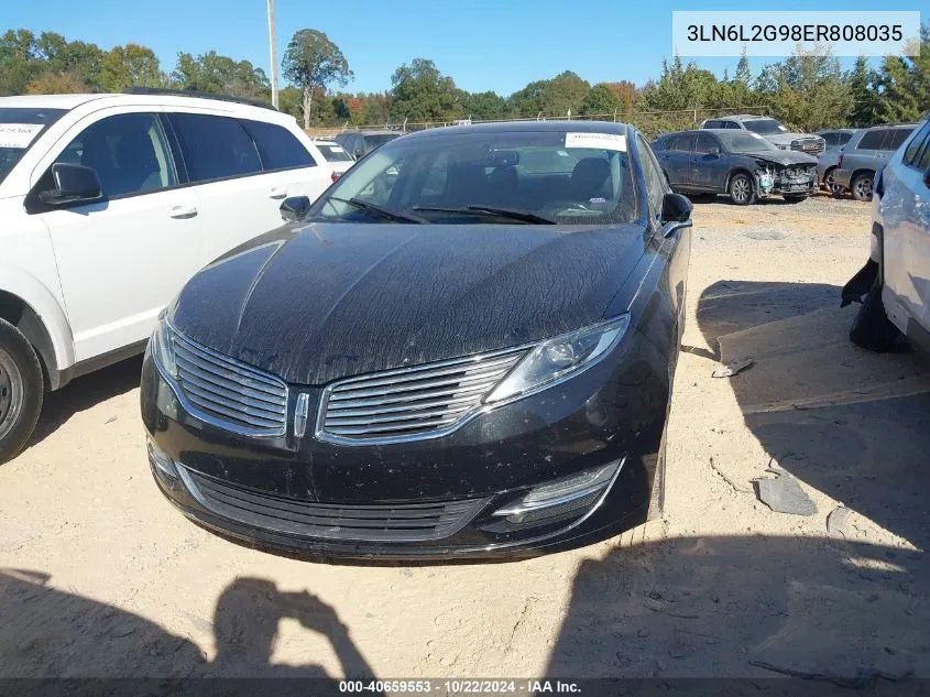 2014 Lincoln Mkz VIN: 3LN6L2G98ER808035 Lot: 40659553