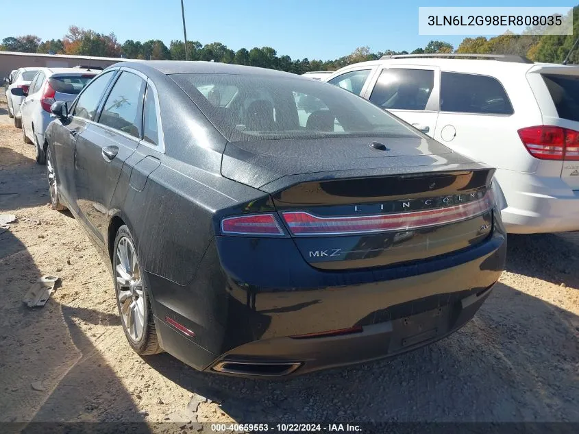 2014 Lincoln Mkz VIN: 3LN6L2G98ER808035 Lot: 40659553