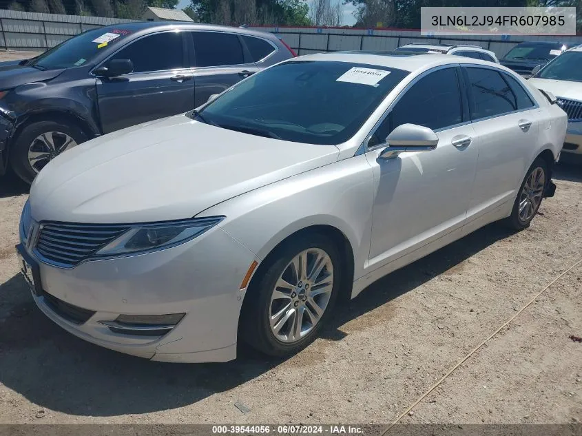 2015 Lincoln Mkz VIN: 3LN6L2J94FR607985 Lot: 39544056