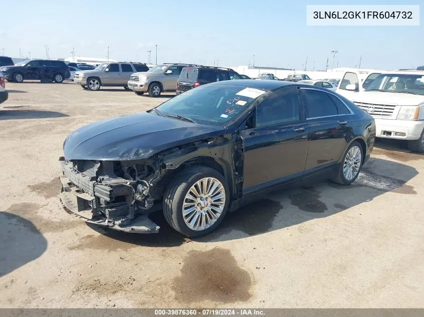 2015 Lincoln Mkz VIN: 3LN6L2GK1FR604732 Lot: 39876360