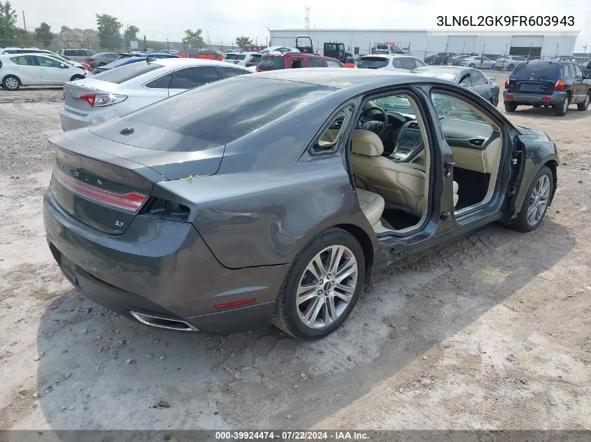 3LN6L2GK9FR603943 2015 Lincoln Mkz