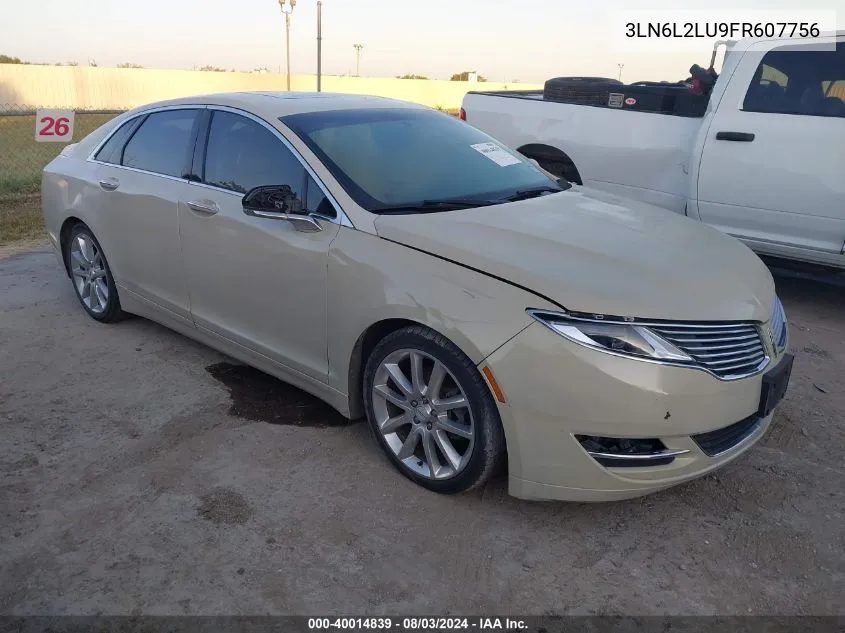 2015 Lincoln Mkz Hybrid VIN: 3LN6L2LU9FR607756 Lot: 40014839