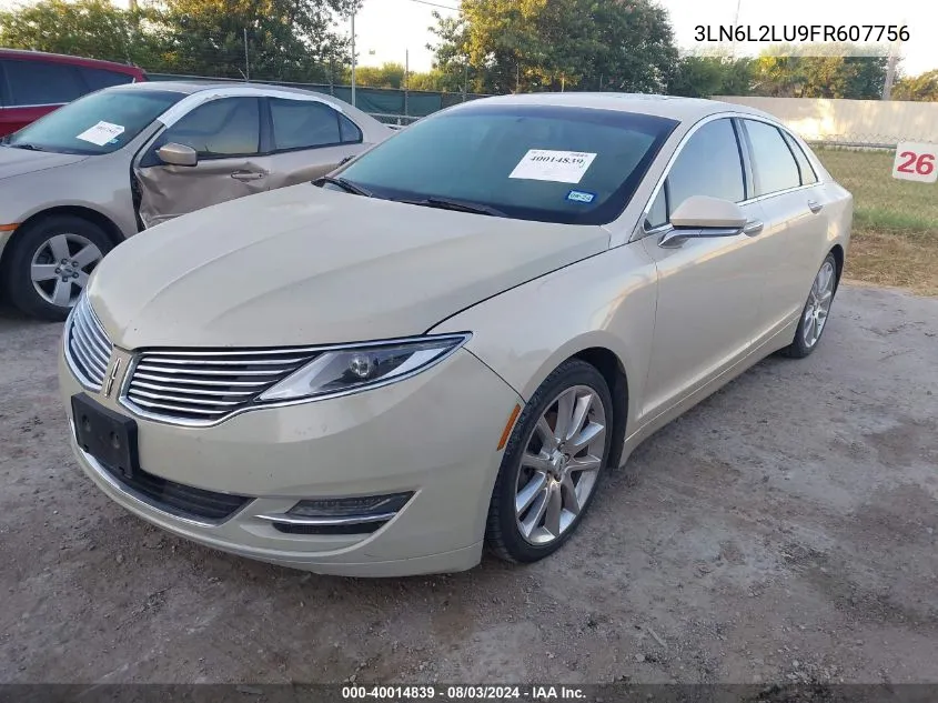 2015 Lincoln Mkz Hybrid VIN: 3LN6L2LU9FR607756 Lot: 40014839