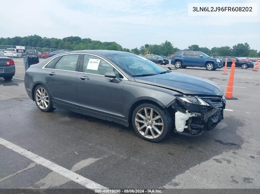 2015 Lincoln Mkz VIN: 3LN6L2J96FR608202 Lot: 40019090