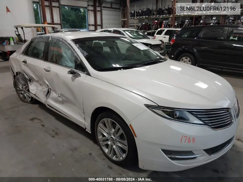 3LN6L2LU0FR612196 2015 Lincoln Mkz Hybrid