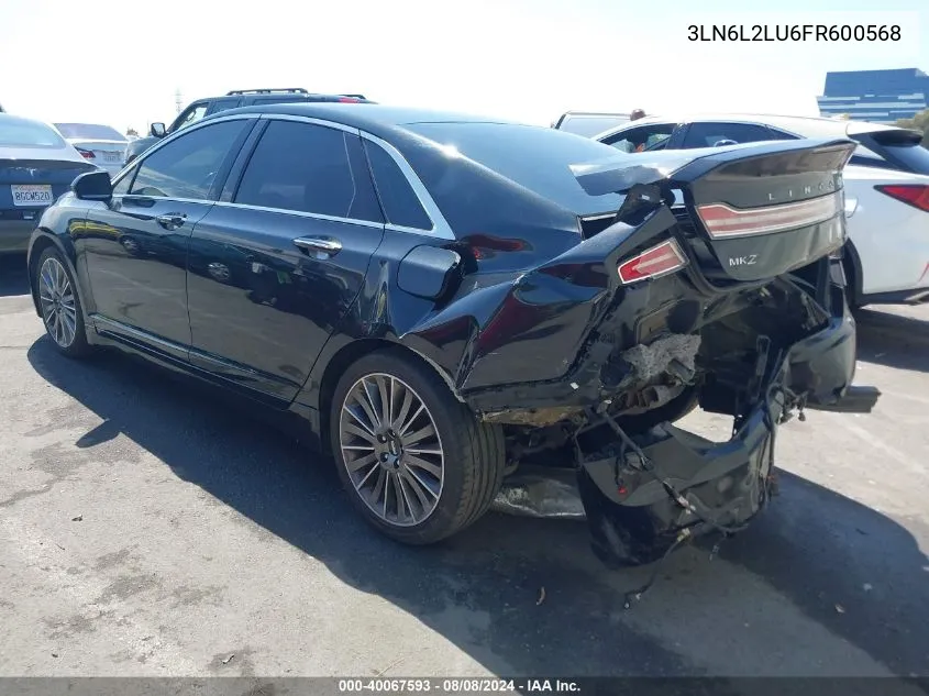 3LN6L2LU6FR600568 2015 Lincoln Mkz Hybrid