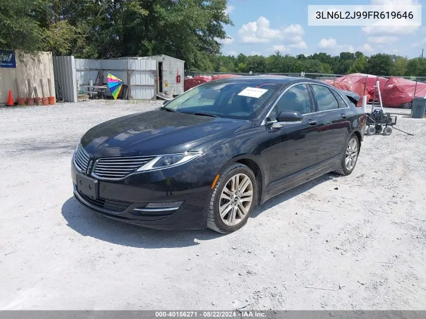 2015 Lincoln Mkz VIN: 3LN6L2J99FR619646 Lot: 40156271