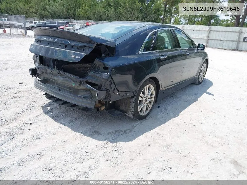 2015 Lincoln Mkz VIN: 3LN6L2J99FR619646 Lot: 40156271