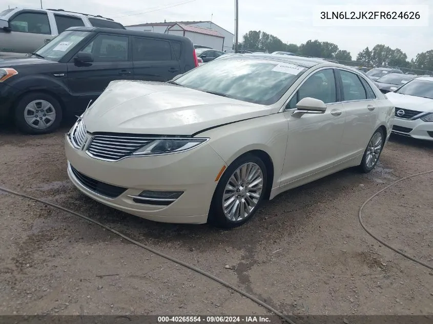 2015 Lincoln Mkz VIN: 3LN6L2JK2FR624626 Lot: 40265554