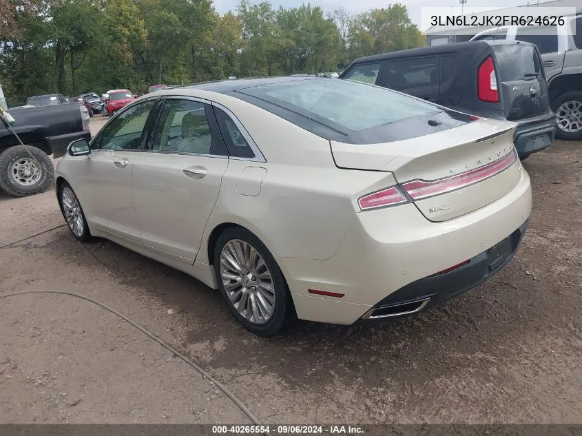 2015 Lincoln Mkz VIN: 3LN6L2JK2FR624626 Lot: 40265554