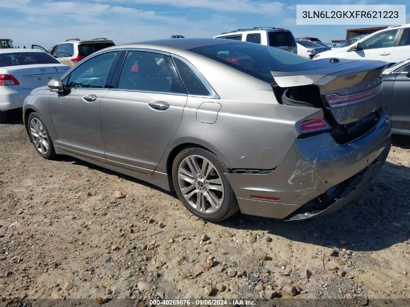 2015 Lincoln Mkz VIN: 3LN6L2GKXFR621223 Lot: 40269076