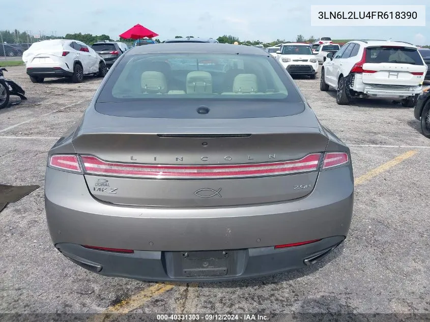 3LN6L2LU4FR618390 2015 Lincoln Mkz Hybrid