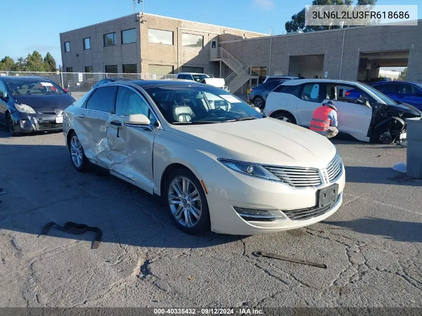 3LN6L2LU3FR618686 2015 Lincoln Mkz Hybrid