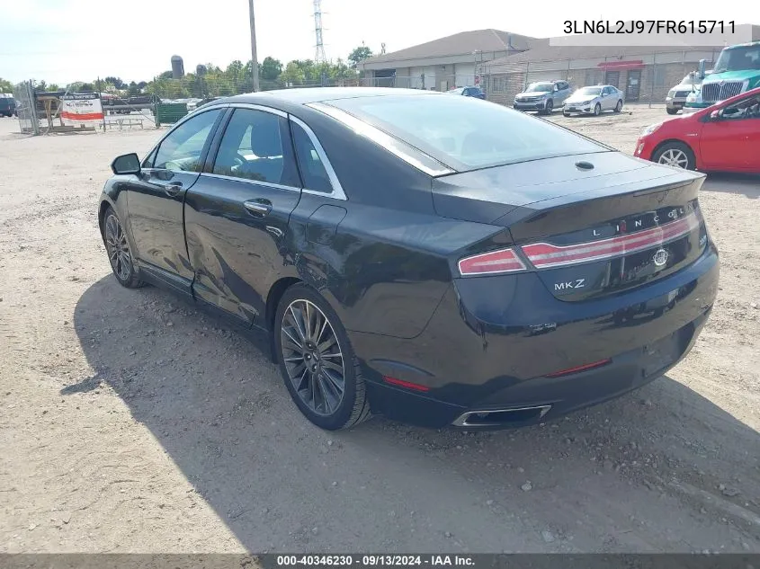 2015 Lincoln Mkz VIN: 3LN6L2J97FR615711 Lot: 40346230