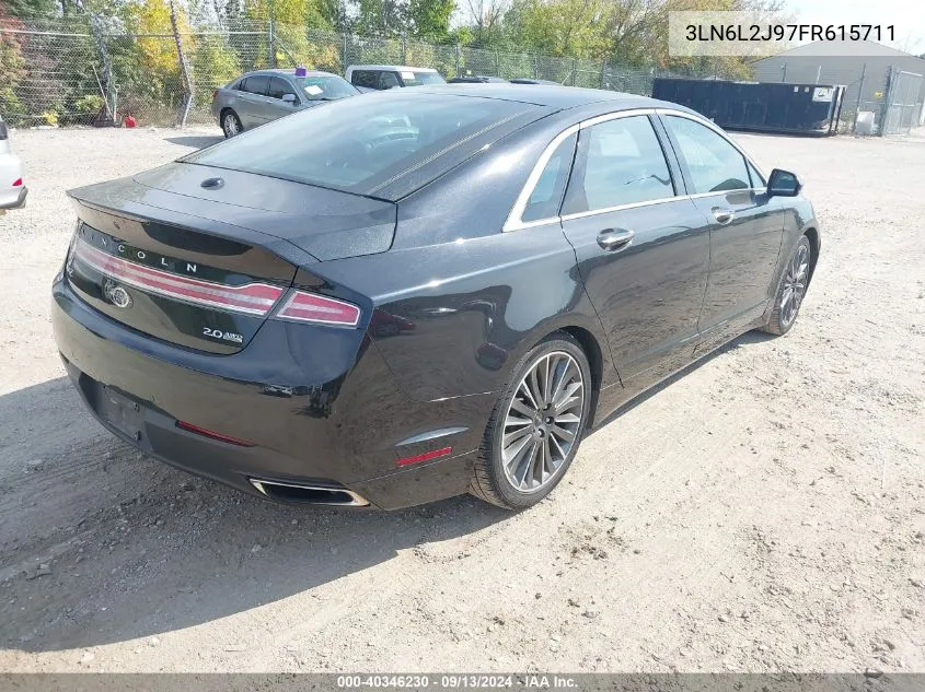 2015 Lincoln Mkz VIN: 3LN6L2J97FR615711 Lot: 40346230