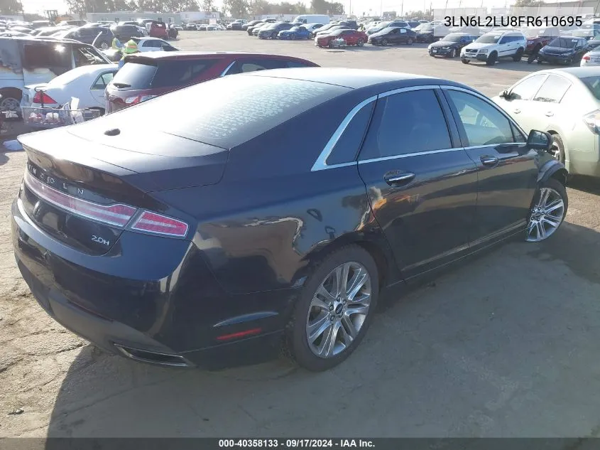 2015 Lincoln Mkz Hybrid VIN: 3LN6L2LU8FR610695 Lot: 40358133