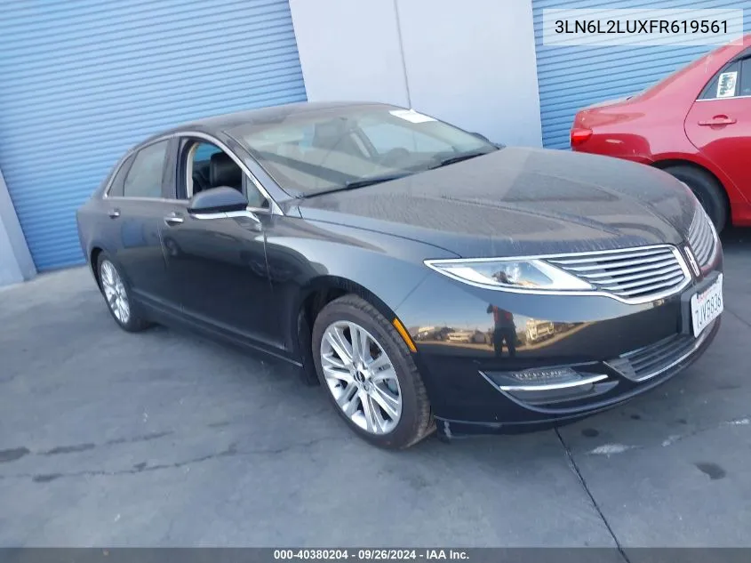 2015 Lincoln Mkz Hybrid VIN: 3LN6L2LUXFR619561 Lot: 40380204