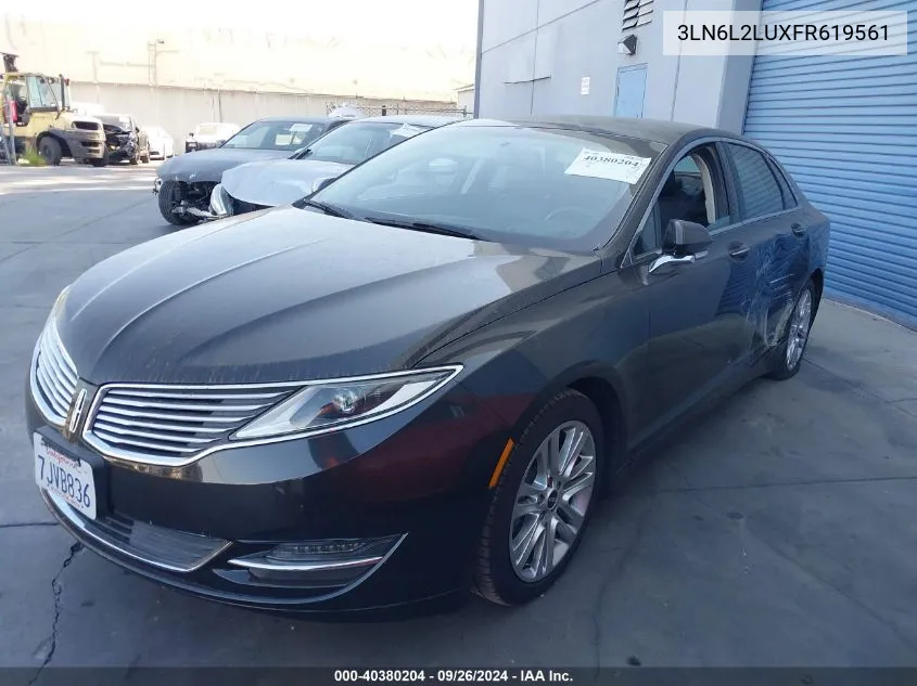 2015 Lincoln Mkz Hybrid VIN: 3LN6L2LUXFR619561 Lot: 40380204