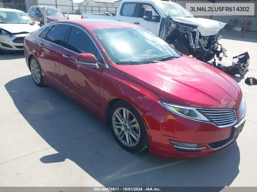 2015 Lincoln Mkz Hybrid VIN: 3LN6L2LU5FR614302 Lot: 40478811