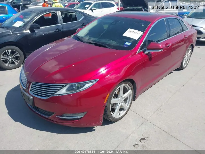 3LN6L2LU5FR614302 2015 Lincoln Mkz Hybrid