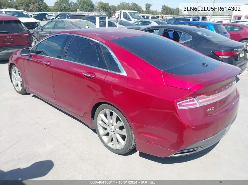 3LN6L2LU5FR614302 2015 Lincoln Mkz Hybrid