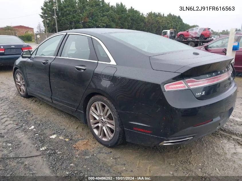 2015 Lincoln Mkz VIN: 3LN6L2J91FR616563 Lot: 40496252