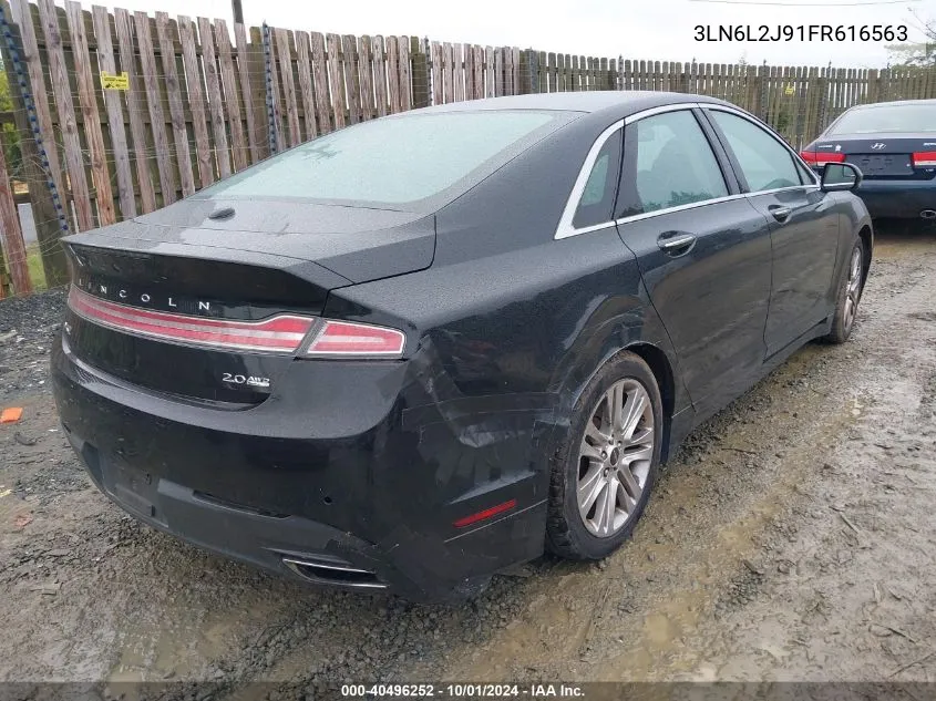 2015 Lincoln Mkz VIN: 3LN6L2J91FR616563 Lot: 40496252