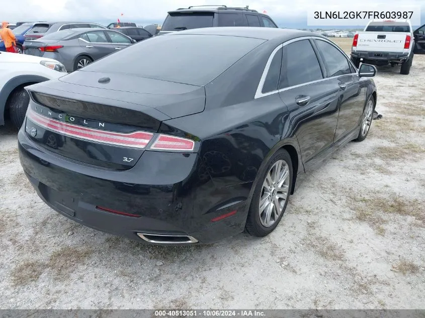 3LN6L2GK7FR603987 2015 Lincoln Mkz