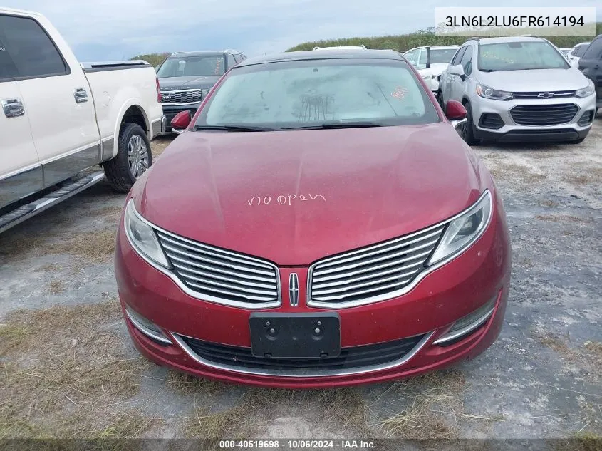 3LN6L2LU6FR614194 2015 Lincoln Mkz Hybrid