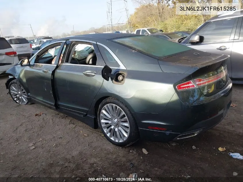 2015 Lincoln Mkz VIN: 3LN6L2JK1FR615285 Lot: 40710673