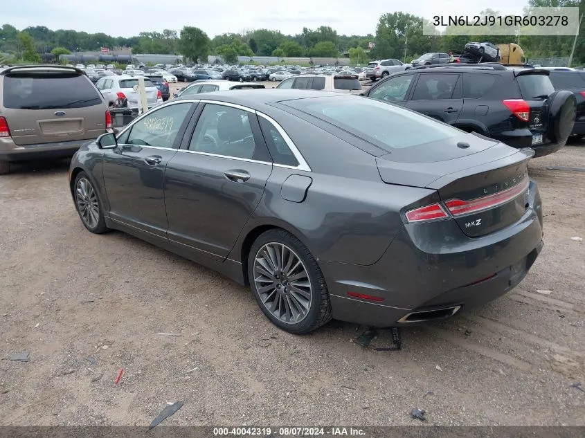 3LN6L2J91GR603278 2016 Lincoln Mkz