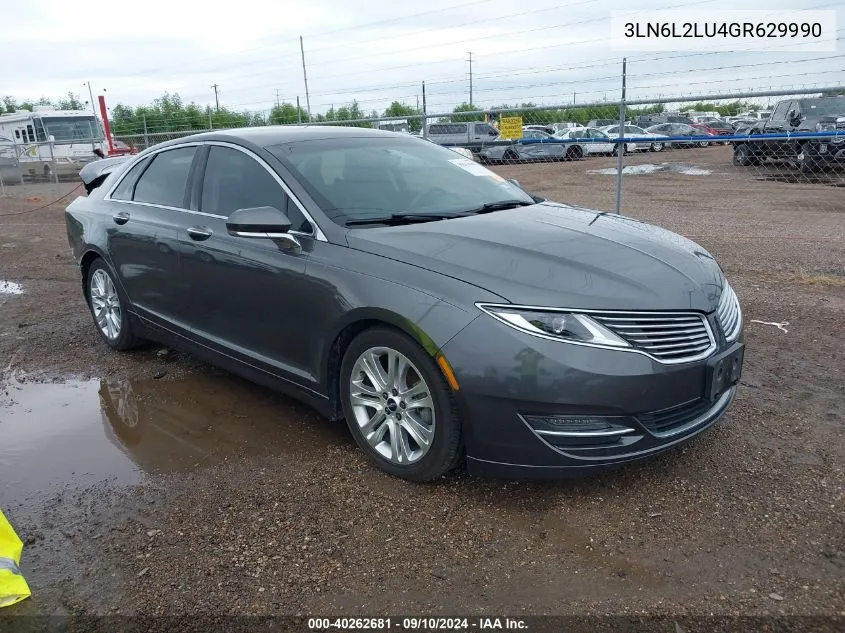 3LN6L2LU4GR629990 2016 Lincoln Mkz Hybrid